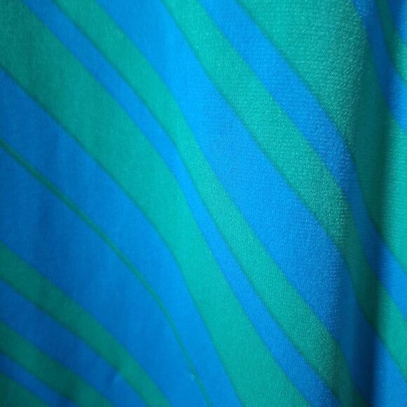 IMAN L striped skirt, belted assymetrical - Picture 3 of 13